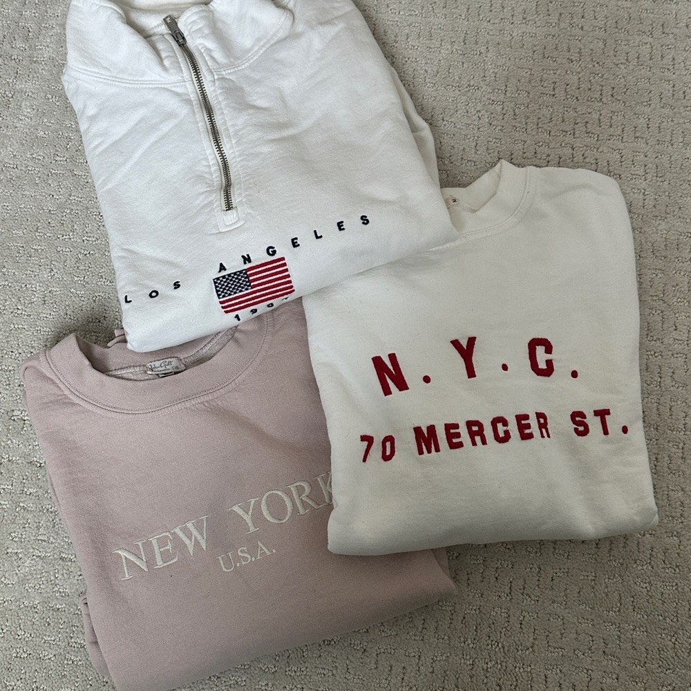 LOT - brandy melville sweatshirts